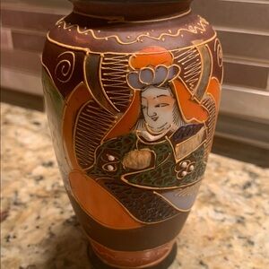 Artistic Ceramic Vase with Intricate Design Japan